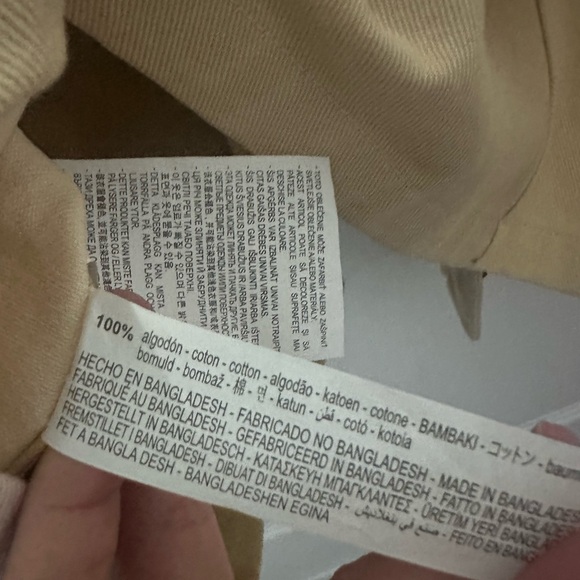 Zara Gabardine olive Cream Textured Jacket M - Picture 13 of 14